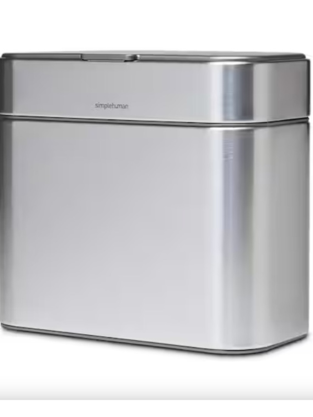simplehuman Brushed Silver Dual Compartment Kitchen Waste Bin